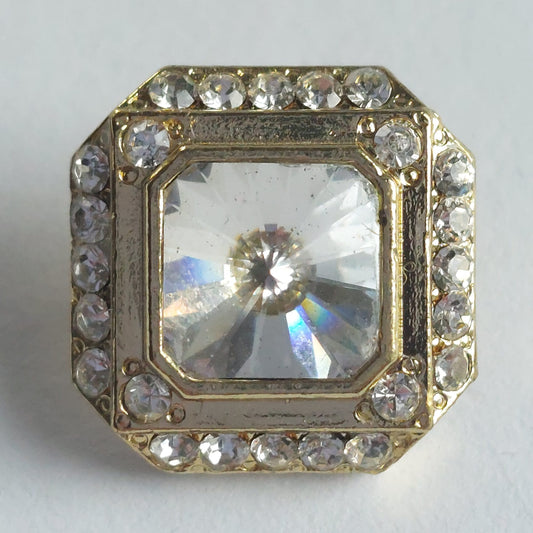 4067 Knopfe mit Swarovski Kristallen 15mm