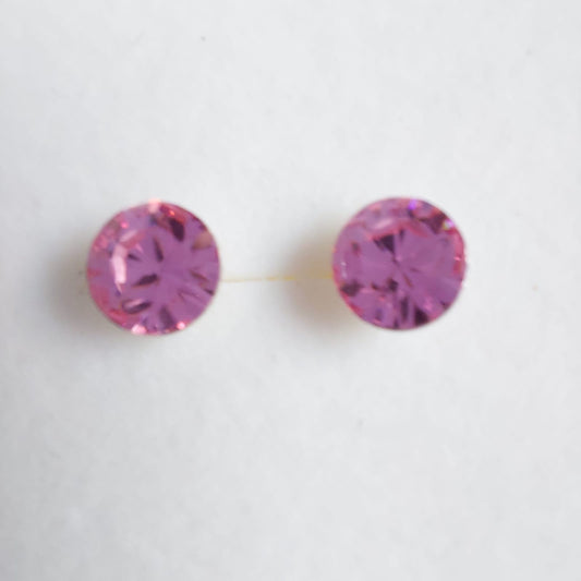 3670 Vintage Ohrringe mit Swarovski Kristallen 5mm