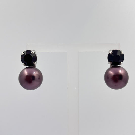 30763 Vintage Swarovski Kristallen Ohrstecker 11mm