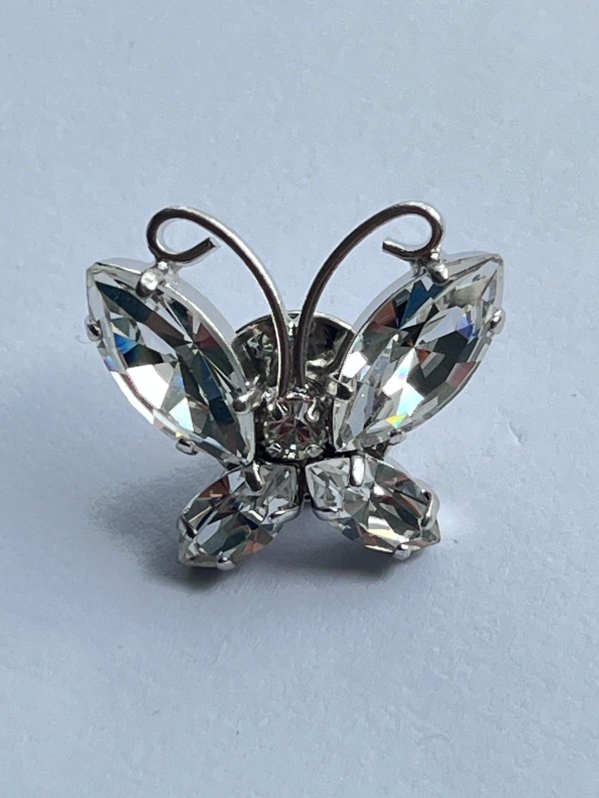8597 Vintage Swarovski Kristallen Brosche 25mm