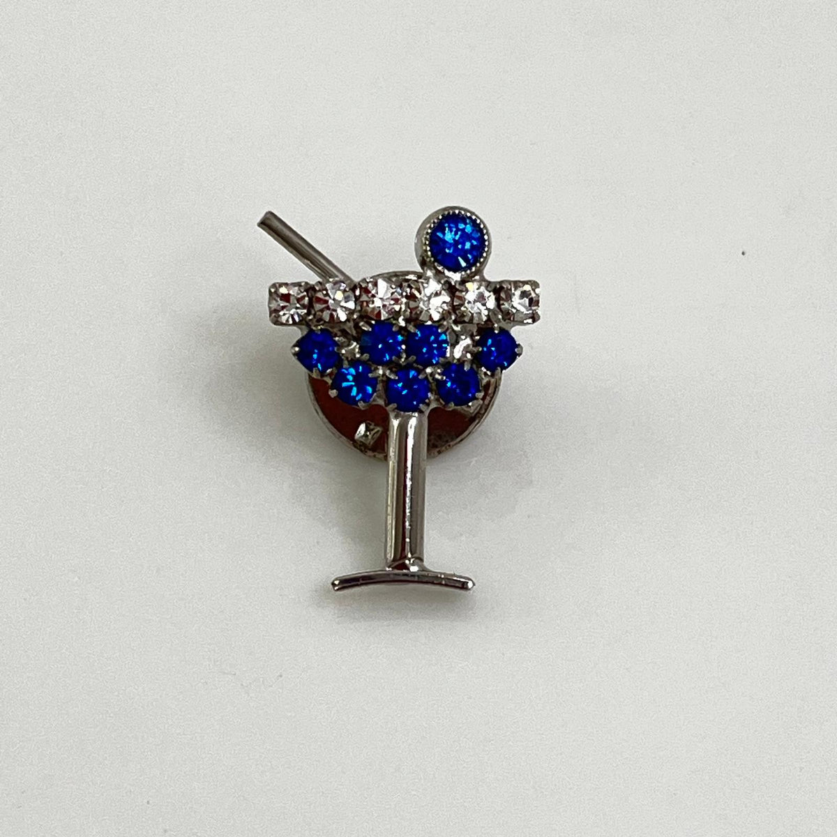 8636 Vintage Cocktail Swarovski Kristallen Brosche 22mm