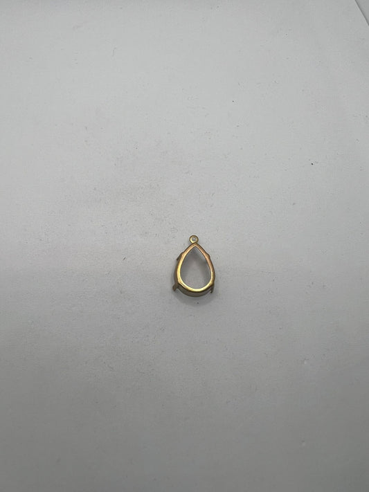 DIY Rhodium Tropfen Anhänger Zubehör 20mm