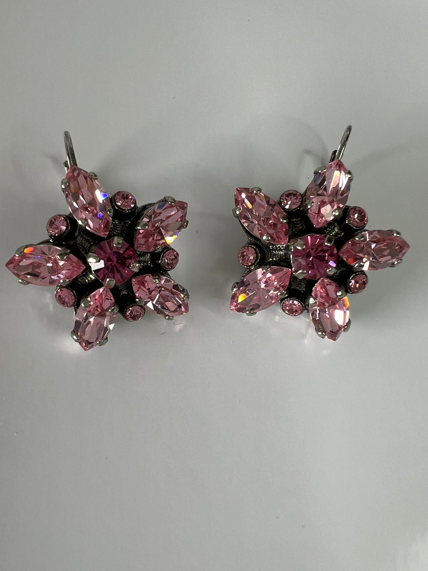 30388 Vintage Swarovski Kristallen Ohrhanger 21mm