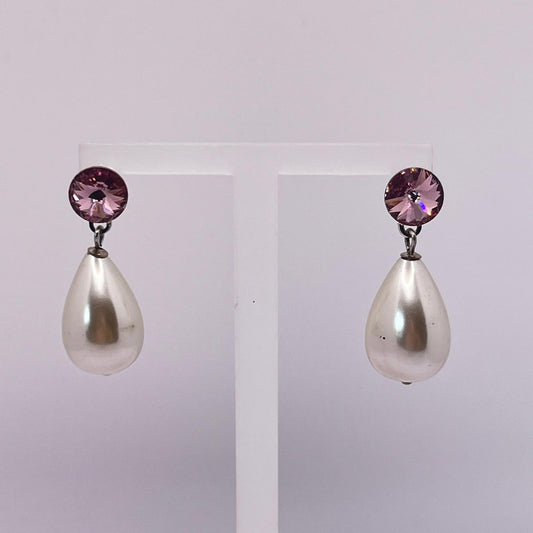 30728 Vintage Swarovski Kristallen Ohrstecker 30mm