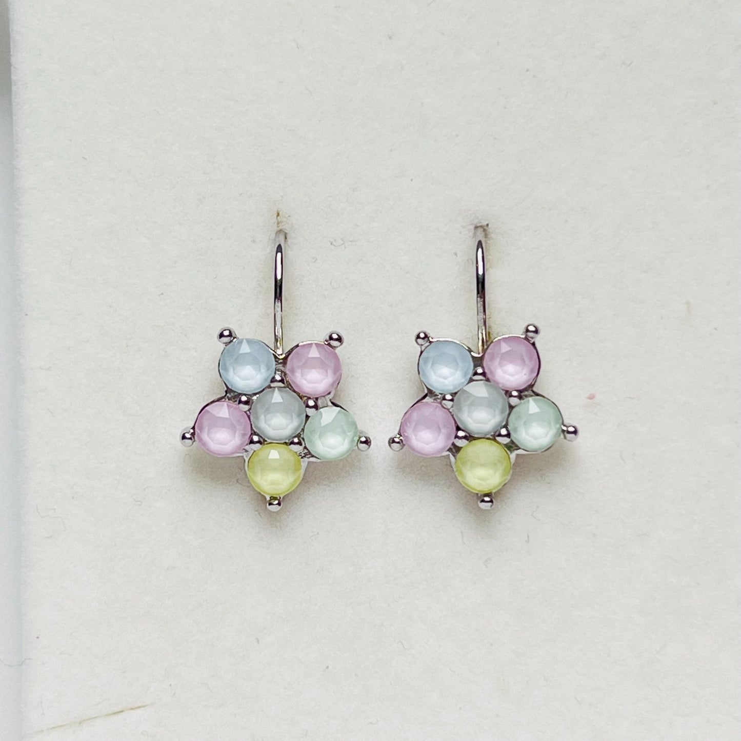 3945 Vintage Earring mit Swarovski Crystals 23mm
