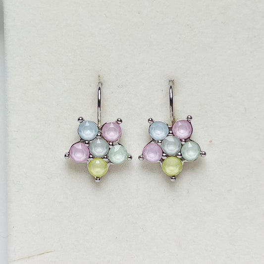 3945 Vintage Earring mit Swarovski Crystals 23mm