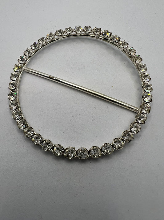2472 Vintage Swarovski Kristallen Schalhalter 70mm