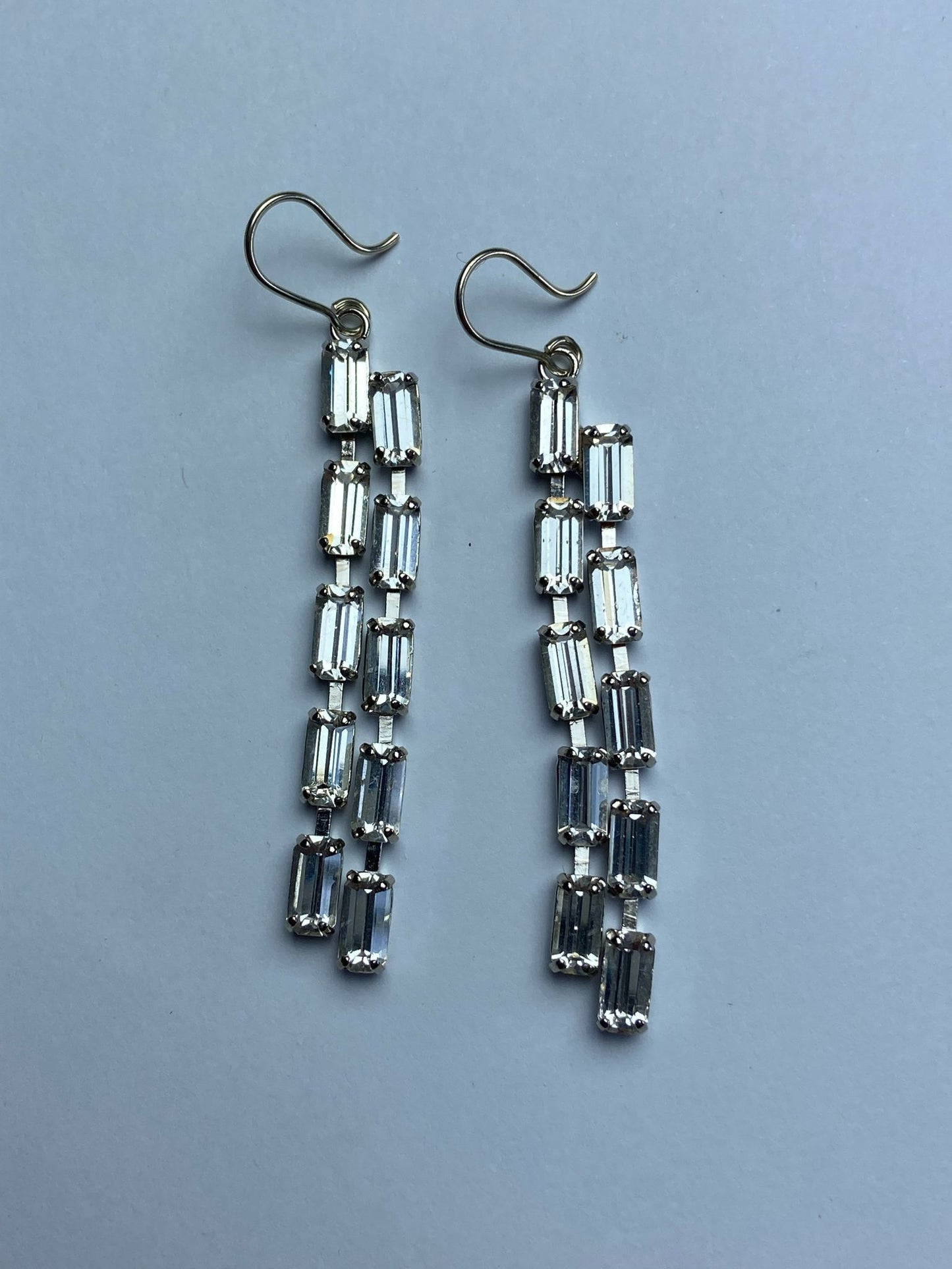30467 Vintage Swarovski Kristallen Ohrhanger 69mm