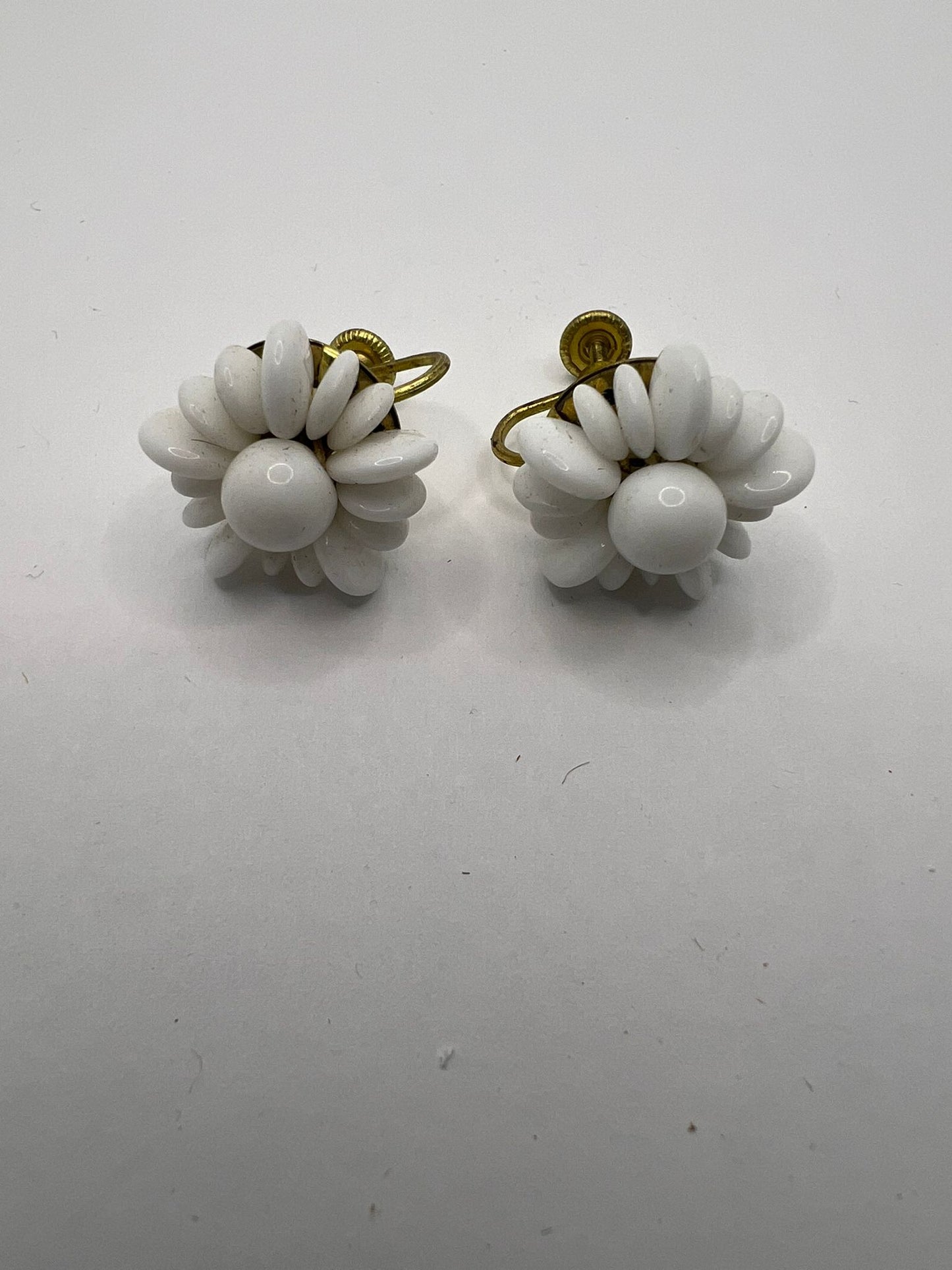 30523 Vintage Perlen Ohrringe 20mm