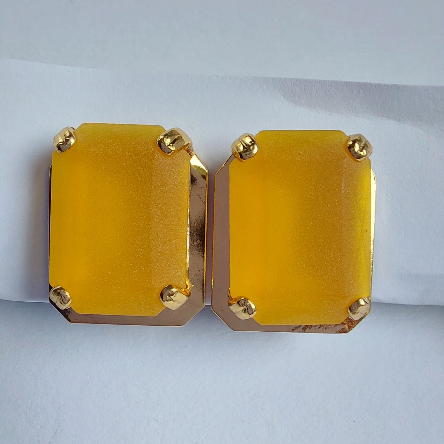 3730 Vintage Ohrclips, besetzt mit Swarovski-Kristallen 20x16mm