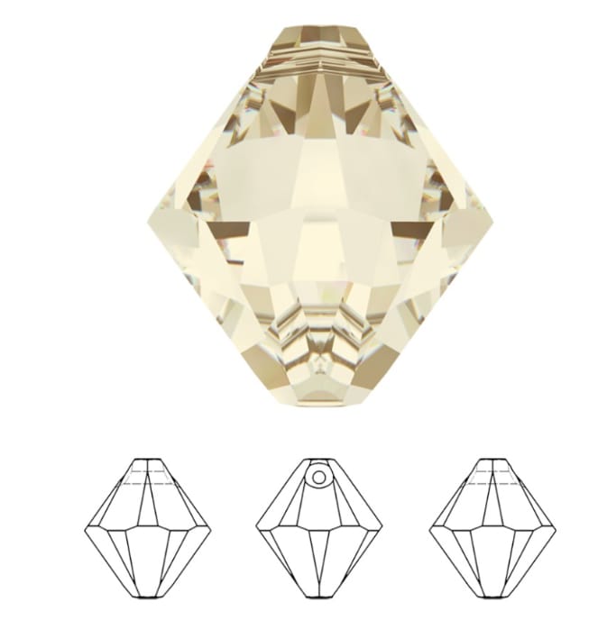 Swarovski® Beads Bicone Crystal Light Silk 8mm
