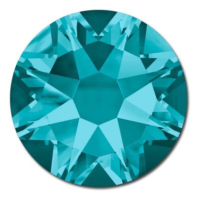 Swarovski® Nail Crystals Flat Rund Blue Zircon SS7
