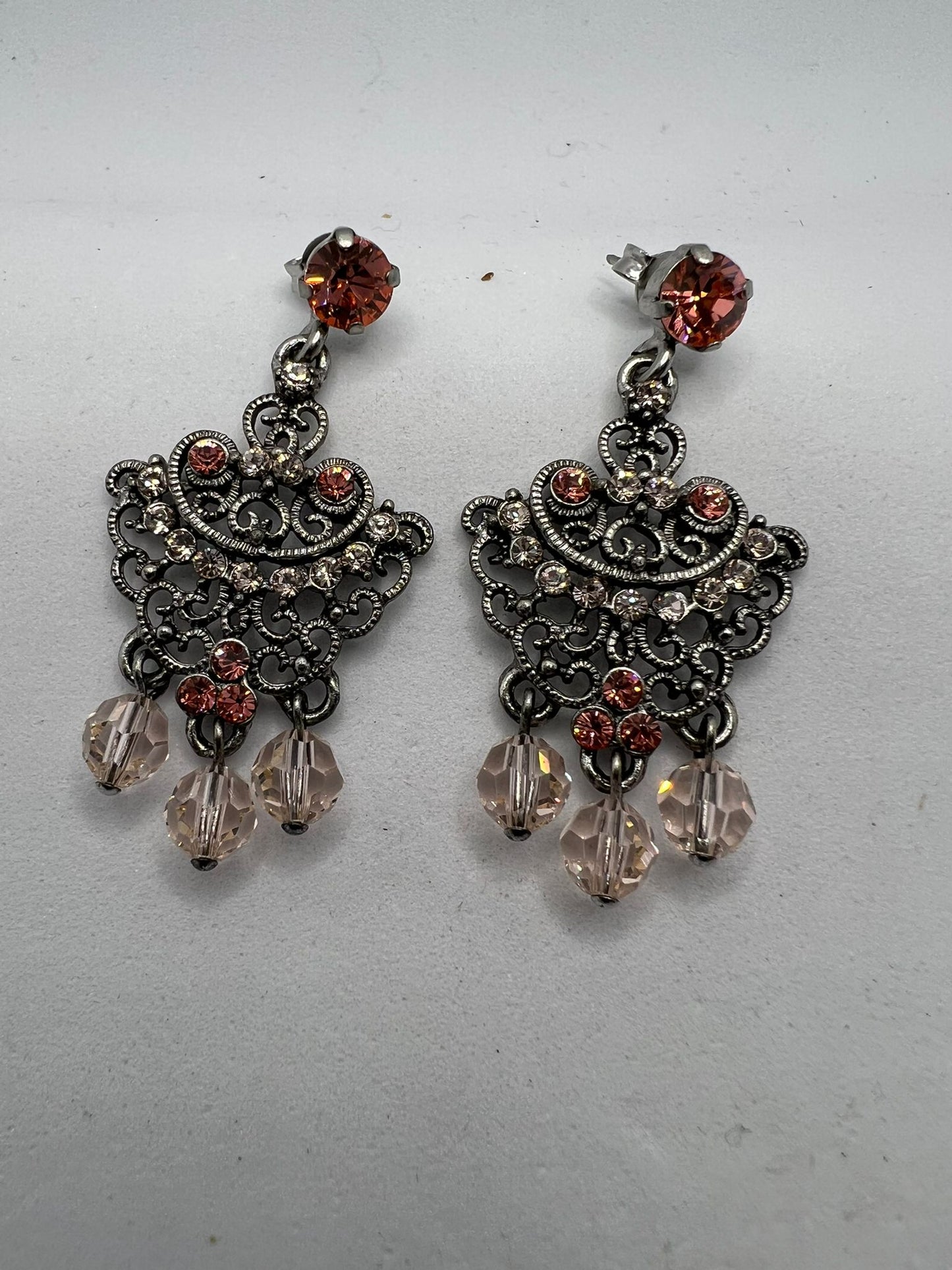 30572 Vintage Swarovski Kristallen Ohrhanger 35mm
