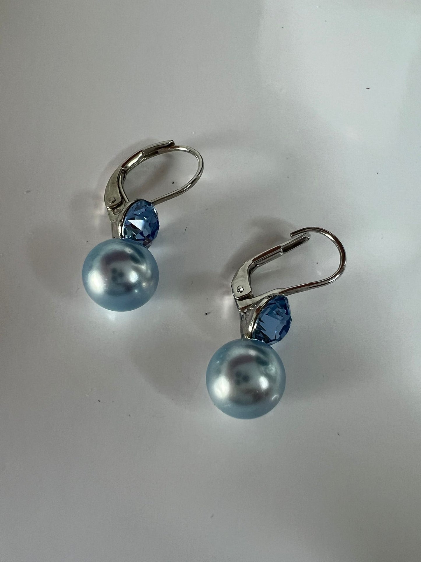 30411 Vintage Swarovski Kristallen Ohrhänger 7mm