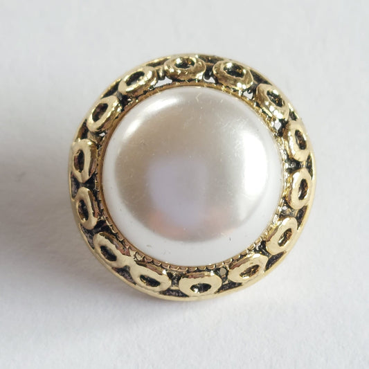 4077 Knopfe mit Swarovski Perlen 17mm