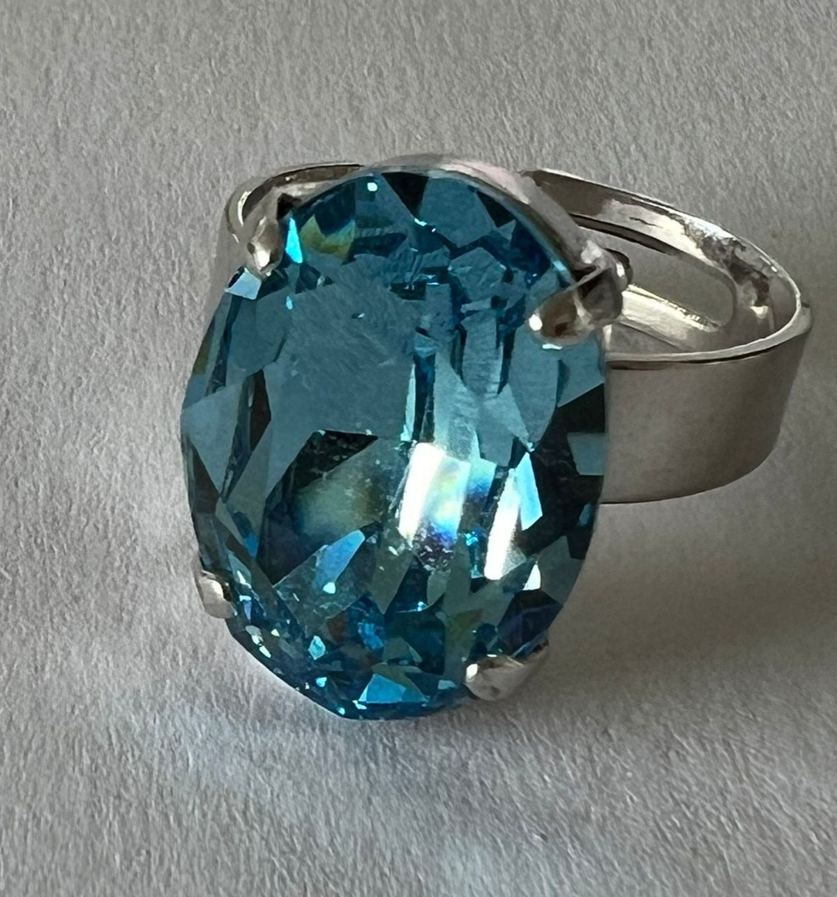 9746 Vintage Swarovski Kristallen Ring 17mm