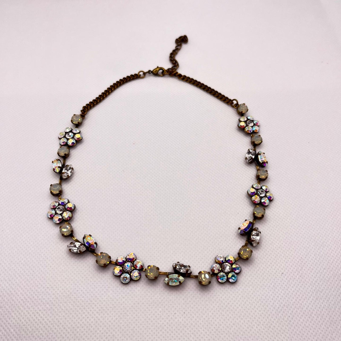 6266 Vintage Swarovski Kristallen Halsketten 39cm