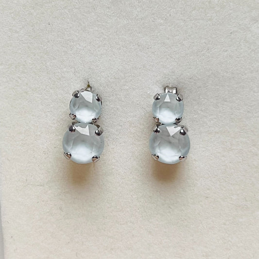 3935 Vintage Earring mit Swarovski Crystals 15mm