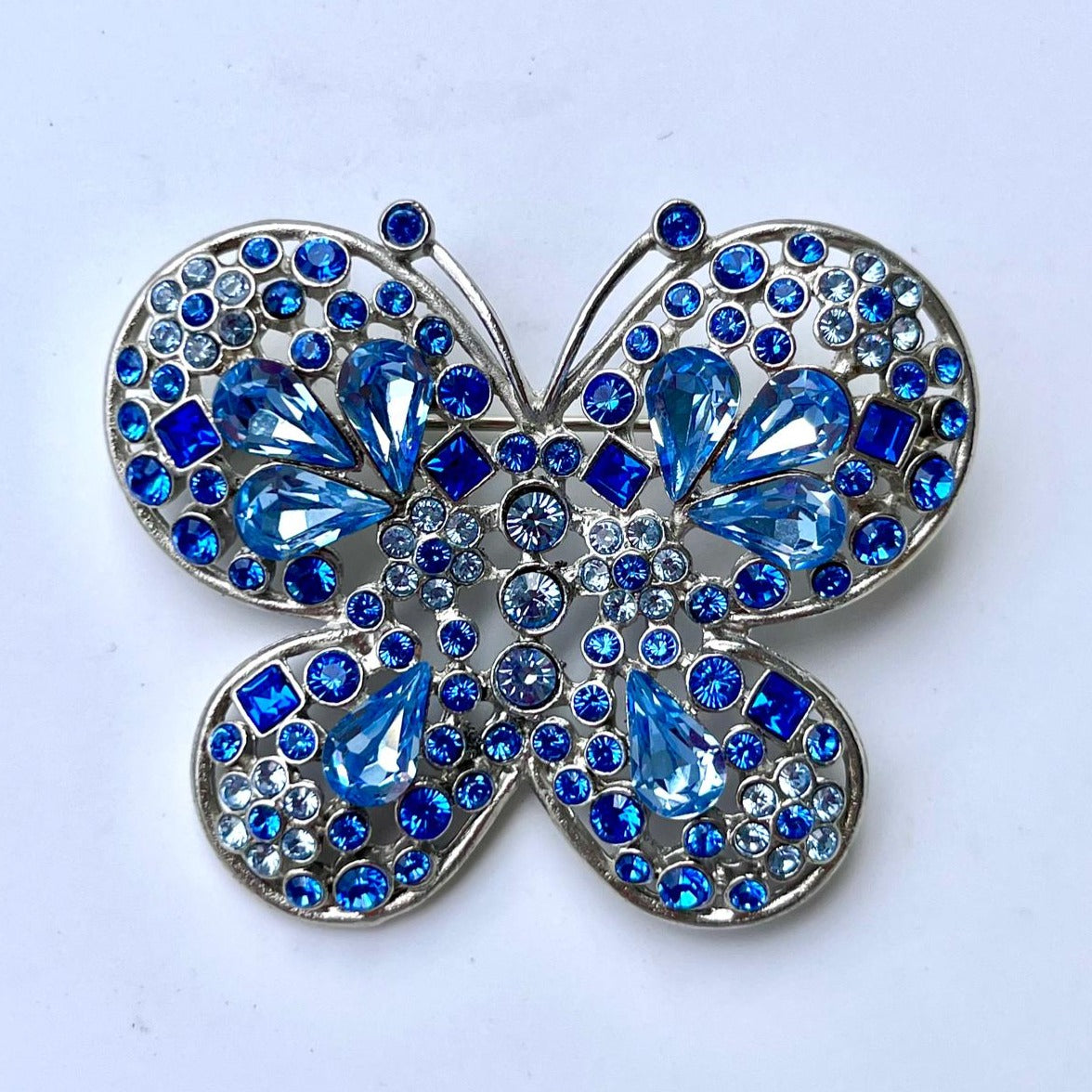 8449 Vintage Swarovski Kristallen Brosche 55mm