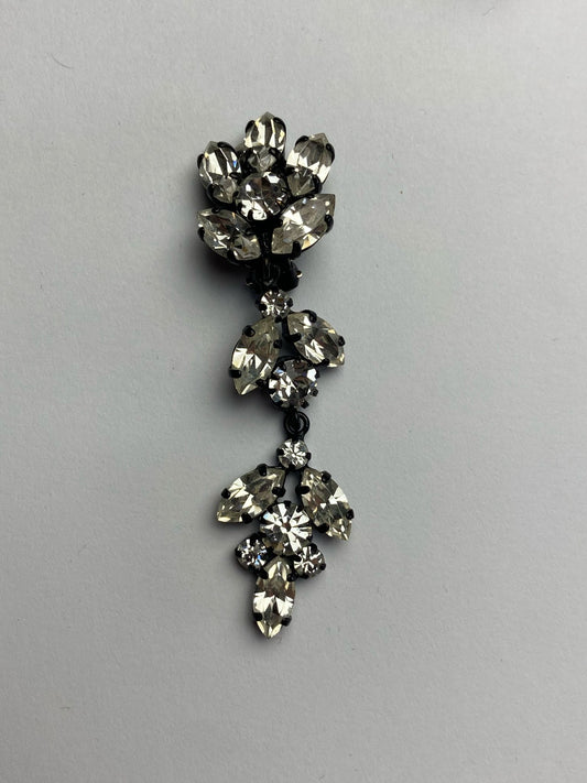 30459 Vintage Swarovski Kristallen Ohrclip 67mm