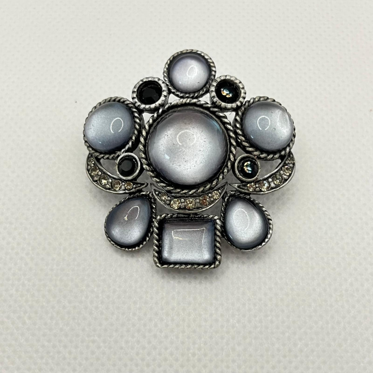 8785 Vintage Swarovski Kristallen Brosche 40mm
