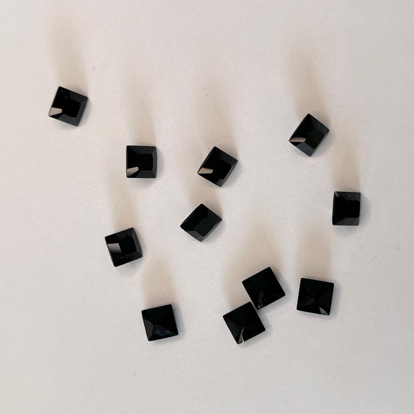 Swarovski® Fancy Stone Xilion Square Jet Unfoiled 8mm