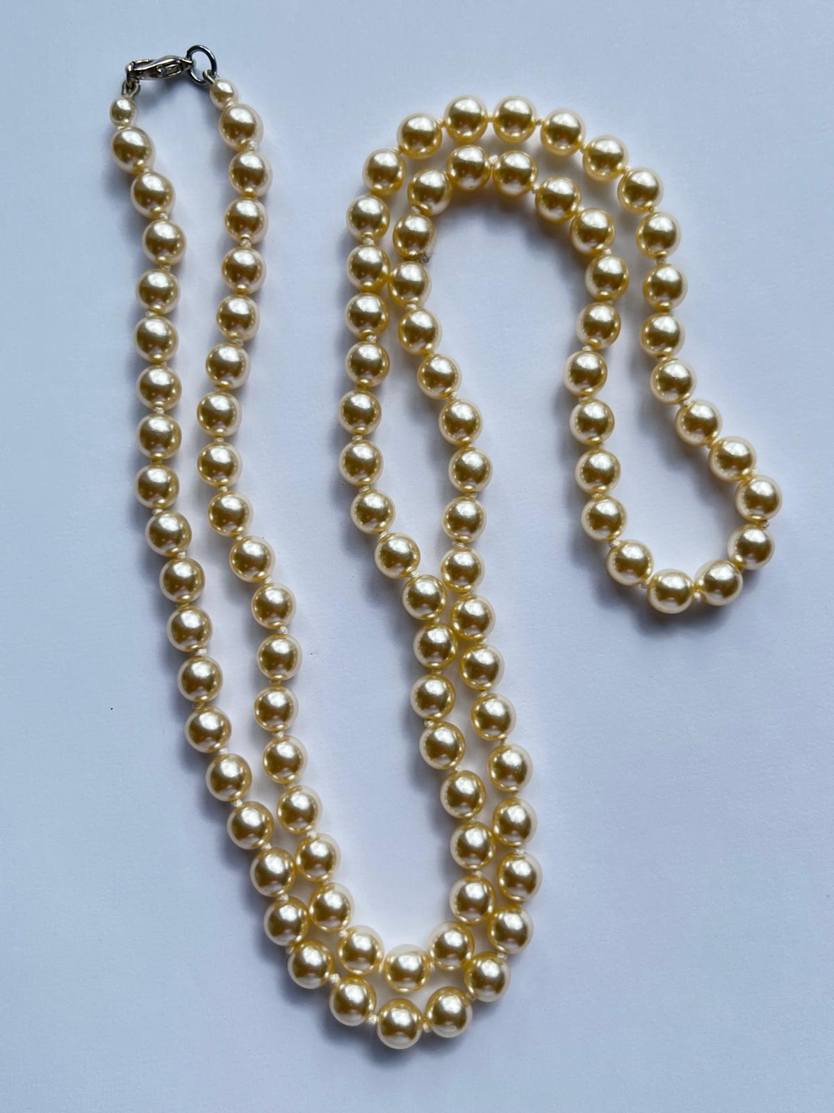 6227 Vintage Swarovski Kristallen Perlenkette 94cm