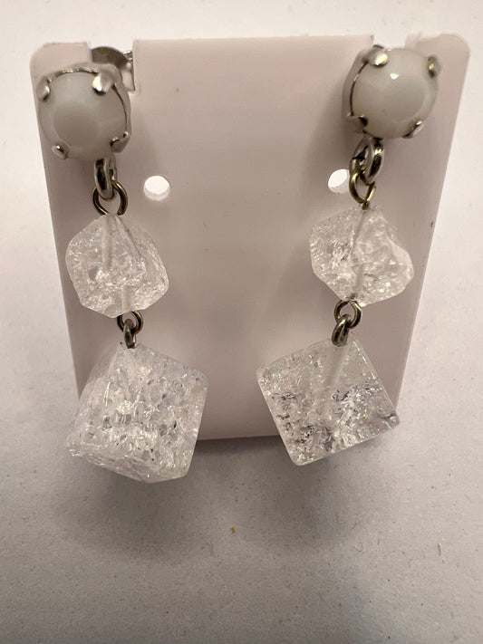 30609 Vintage Swarovski Kristallen Ohrhanger 25mm