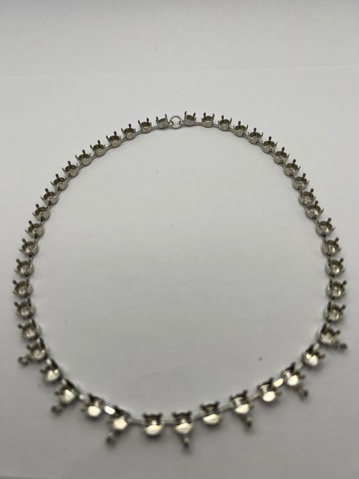 6452 Vintage leerer Halskette zum Befüllen mit Swarovski Kristallen 40cm