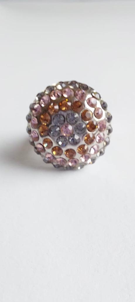 9934 Vintage Ring made with Swarovski Kristallen 25mm