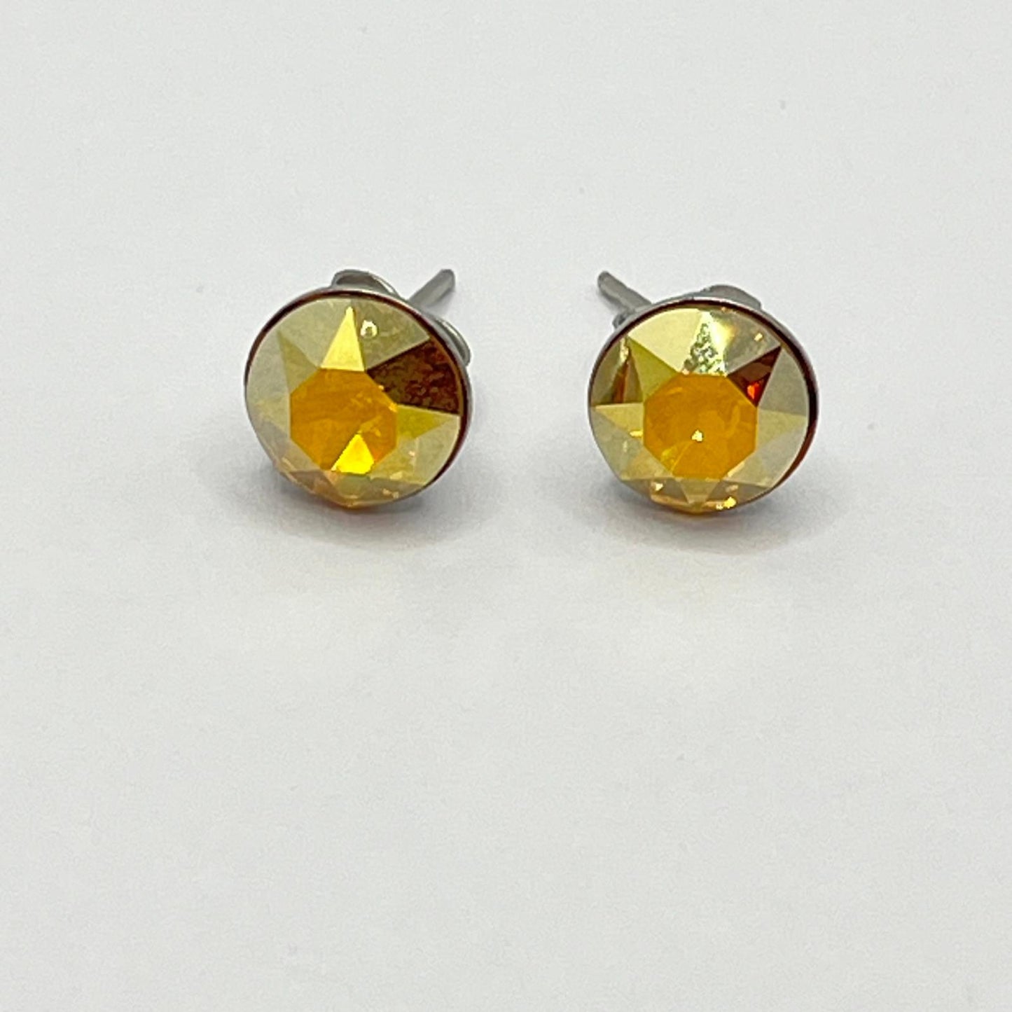 30709 Vintage Swarovski Kristallen Ohrhanger 8mm