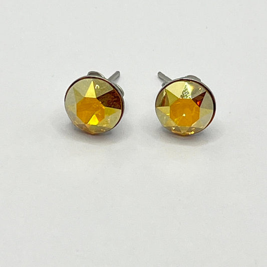 30709 Vintage Swarovski Kristallen Ohrhanger 8mm