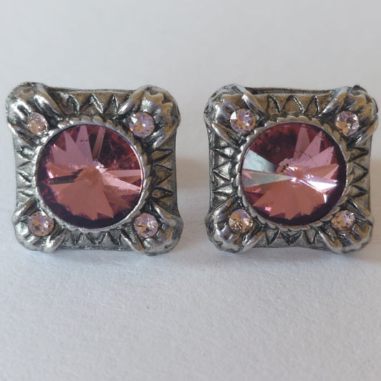 3886 Vintage Earring mit Swarovski Crystals