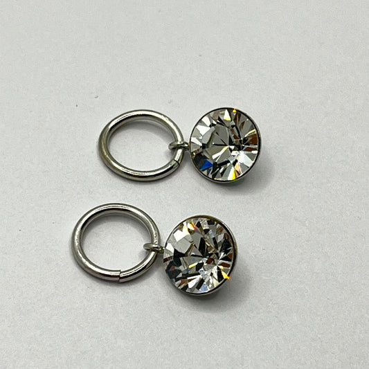 1136 Vintage Swarovski Kristallen Hängender Anhänger 8mm