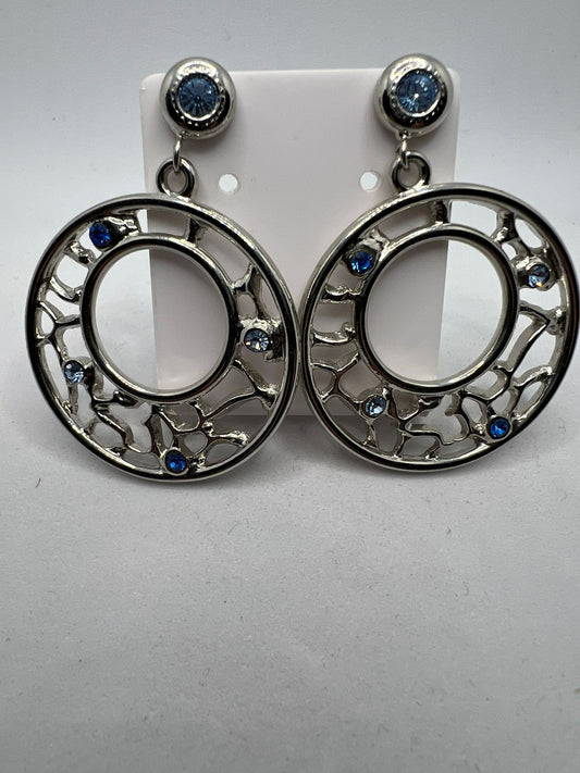 30558 Vintage Swarovski Kristallen Ohrstecker 34mm