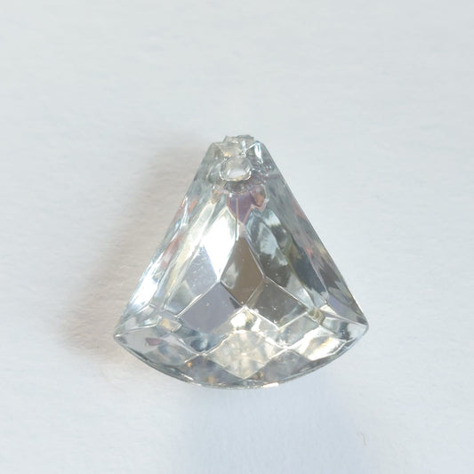 5514 Vintage Crystal Foiled Fan Drop Anhänger 15mm