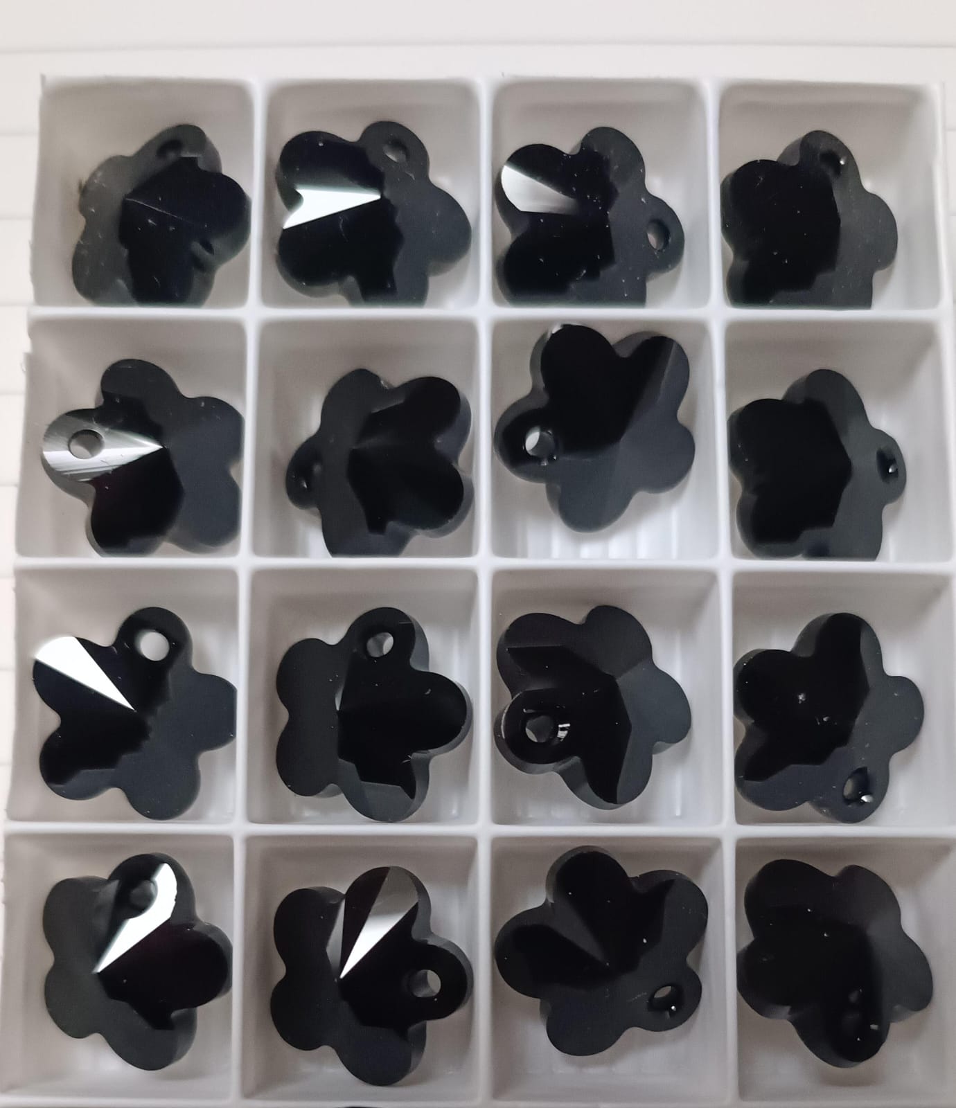 Swarovski® Anhänger Flower Jet 18mm