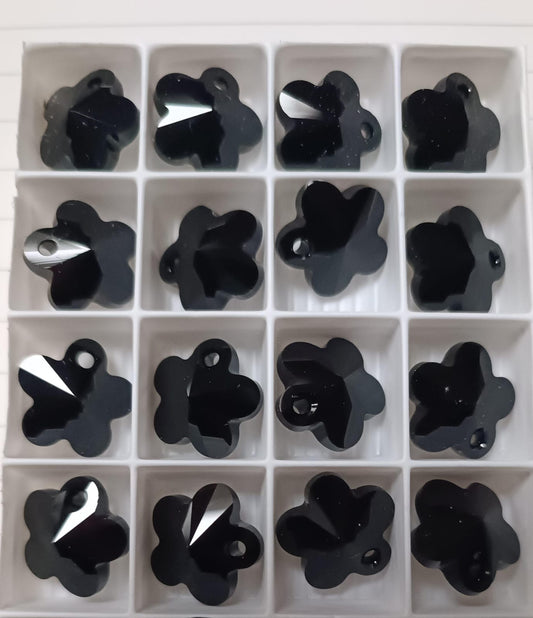 Swarovski® Anhänger Flower Jet 18mm