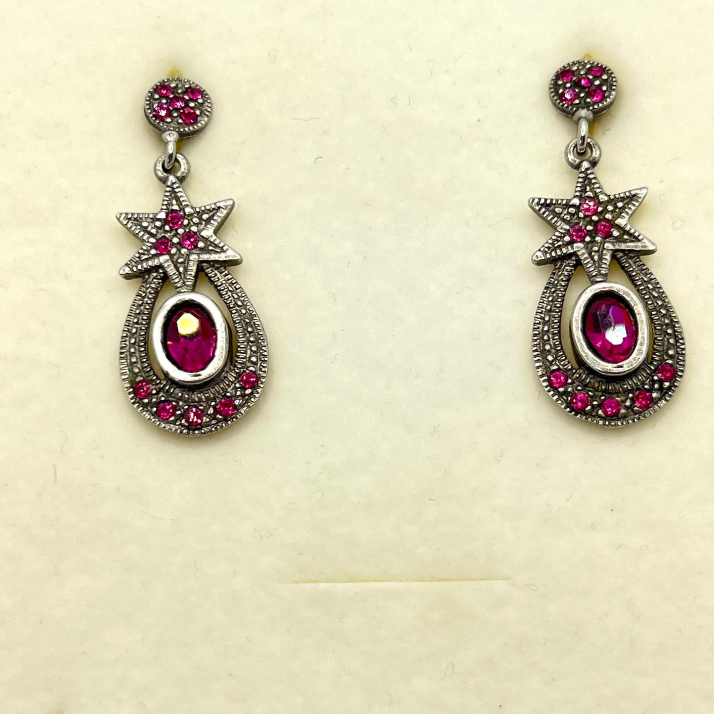 30638 Vintage Swarovski Kristallen Ohrhanger 27mm