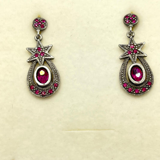 30638 Vintage Swarovski Kristallen Ohrhanger 27mm