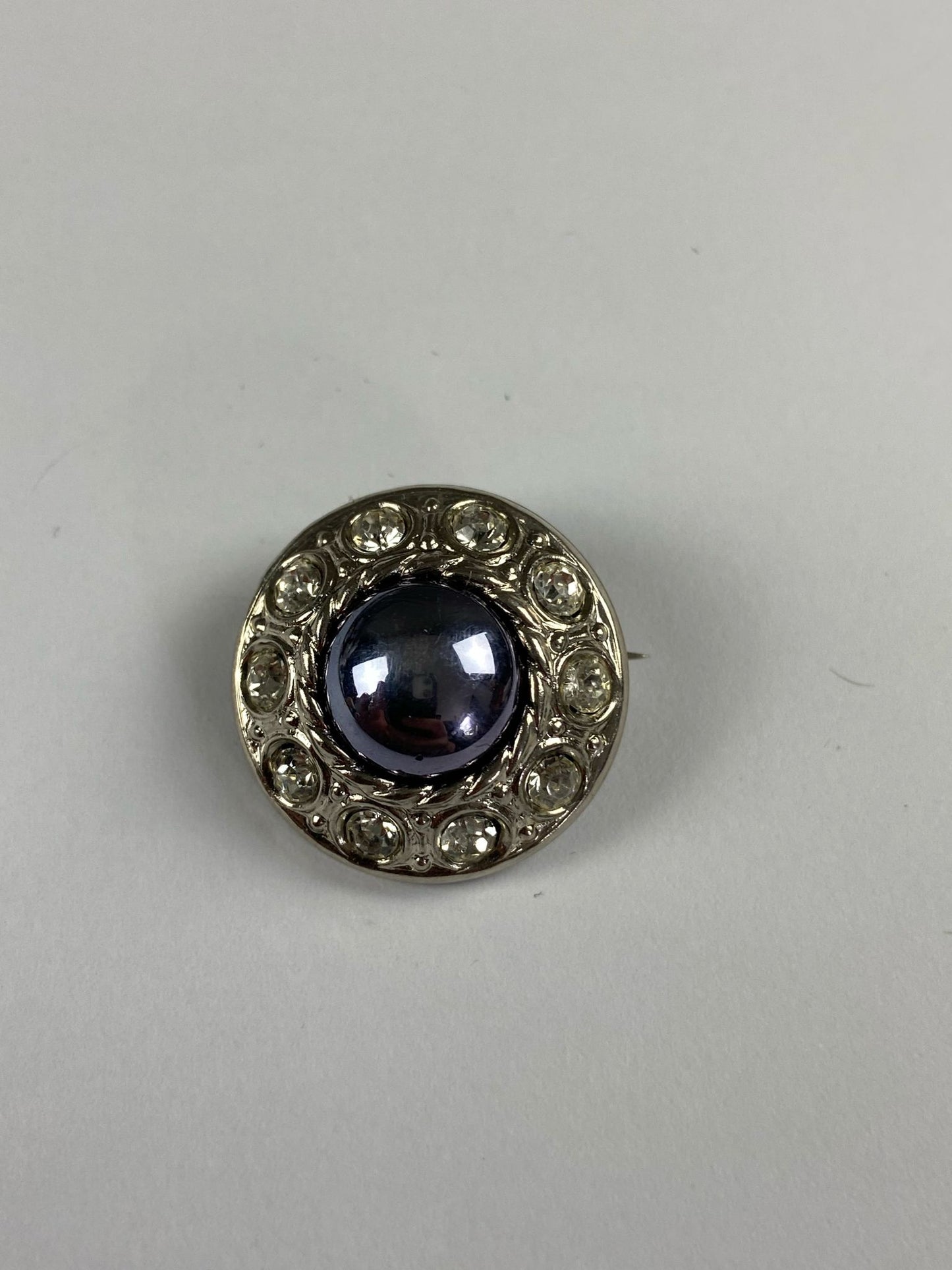 8653 Vintage Swarovski Kristallen Brosche 25mm