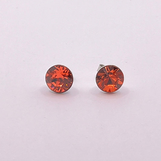 30693 Vintage Swarovski Kristallen Ohrhanger 8mm