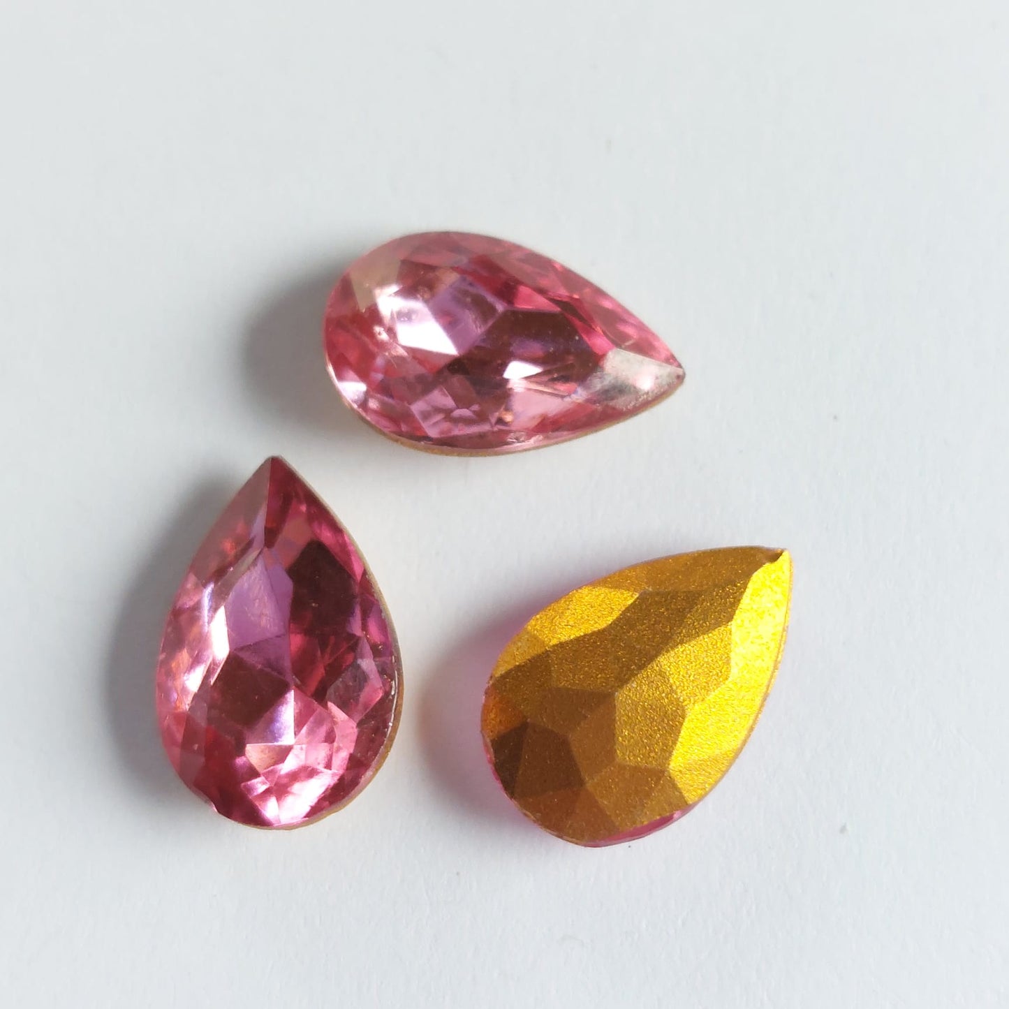 Vintage Swarovski® Fancy Large Pear Rose 14x9mm