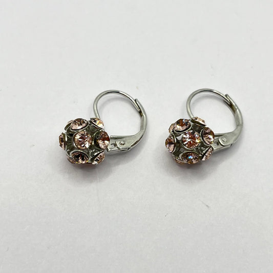 30650 Vintage Swarovski Kristallen Ohrhanger 7mm