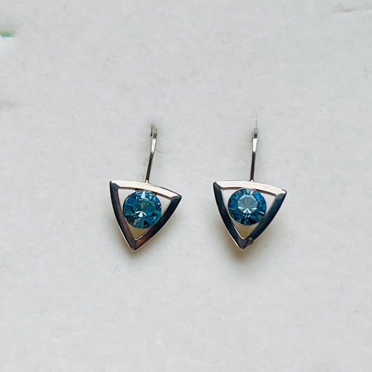 3908 Vintage Earrings mit Swarovski-Kristallen 20mm