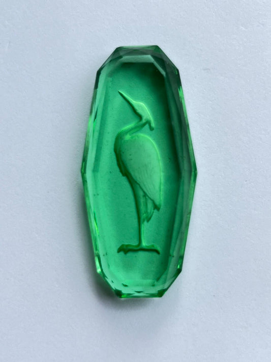 1031 Vintage Geprägter Deca Oval Cabochon 44mm