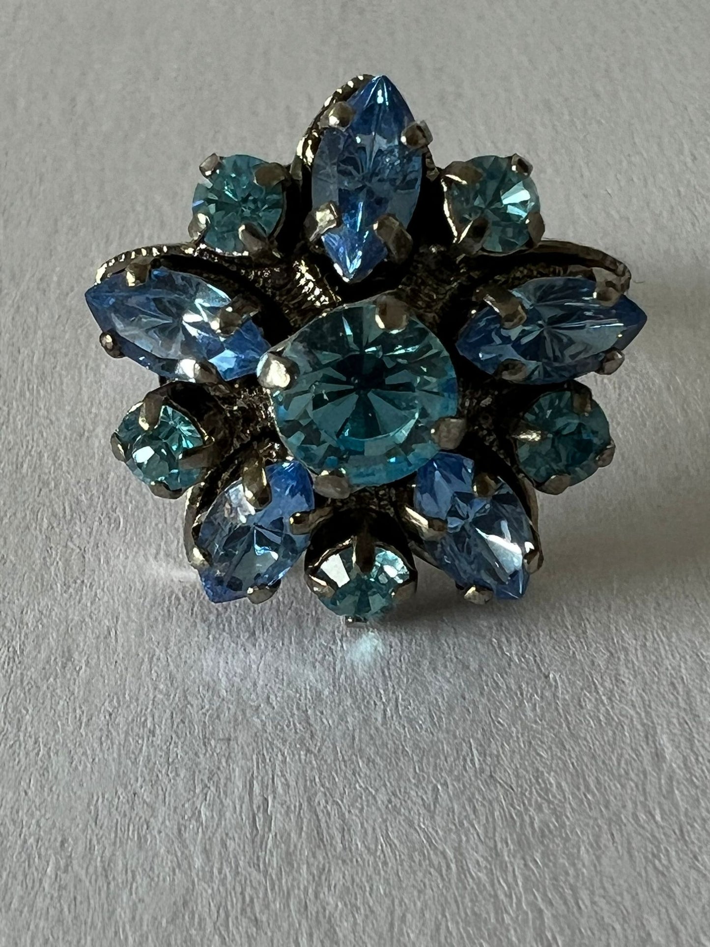 9756 Vintage Swarovski Kristallen Ring 20mm