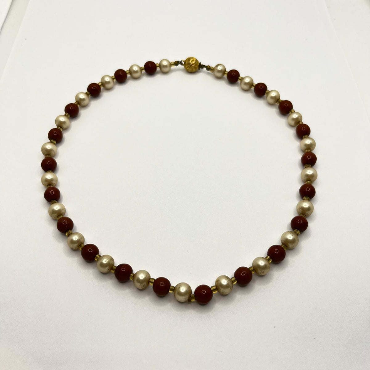 6334 Vintage Swarovski Kristallen Perlen Halskette 42cm