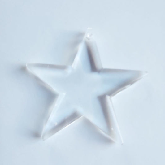 5554 Vintage Crystal Flat Star Anhänger 51mm