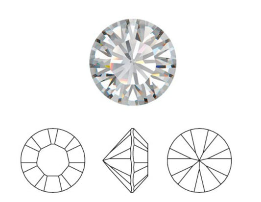 Swarovski® Chaton Crystal Unfoiled PP2